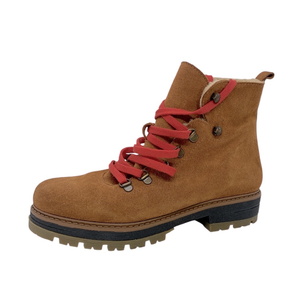 Avellini Suede Hiking Boots Brown 39 Genuine Shearling Lining Gorpcore Camping